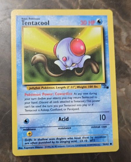 Pokemon Fossil Set Tentacool
