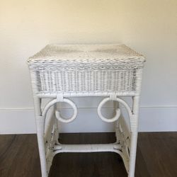 Wicker End Table 