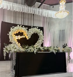 Wedding flowers for centerpieces and sweetheart table