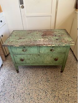 Vintage, shabby chic wooden dresser