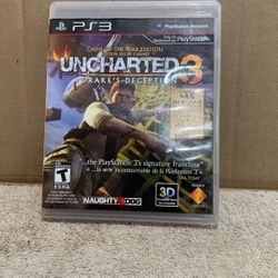 PS3  Game    UNCHARTED  3   DARKE  ‘S  DECEPTION 