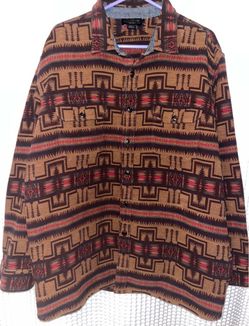 Aztec pattern Pendleton flannel~ size X-Large~