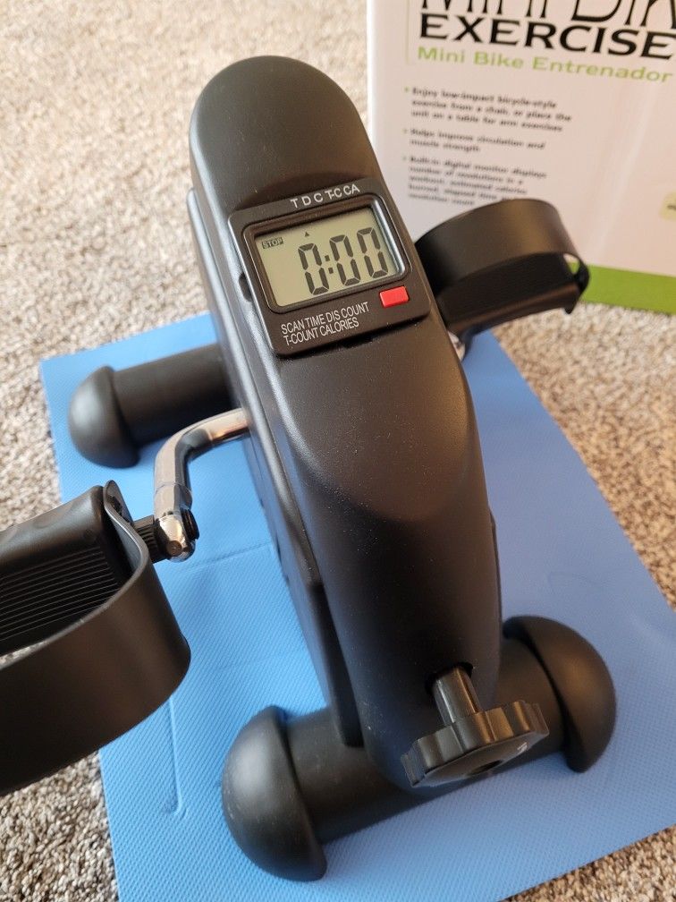 DMI Under Desk Bike Pedal Exerciser-Ellipse Leg Exerciser W/LCD Display