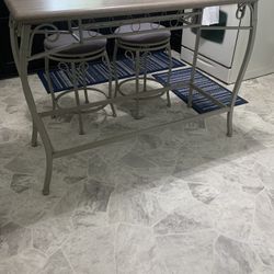 Table With Two Stools