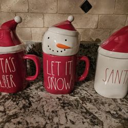 Rae Dunn Topper Mugs. New. Each