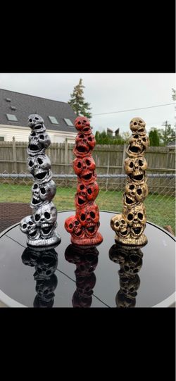 Stacked Skull Tower Figurines sold separately