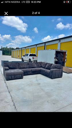 Charcoal U Shape Sectional
