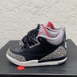 Size 12c - Air Jordan 3 Retro Black Cement 2017 Toddlers 