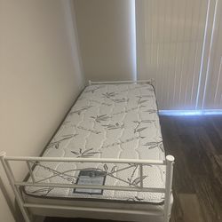 Twin Bed And Bed Frame 