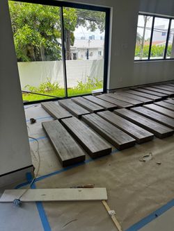 Wood for stair treads