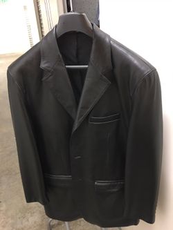 Ralph Lauren black leather jacket