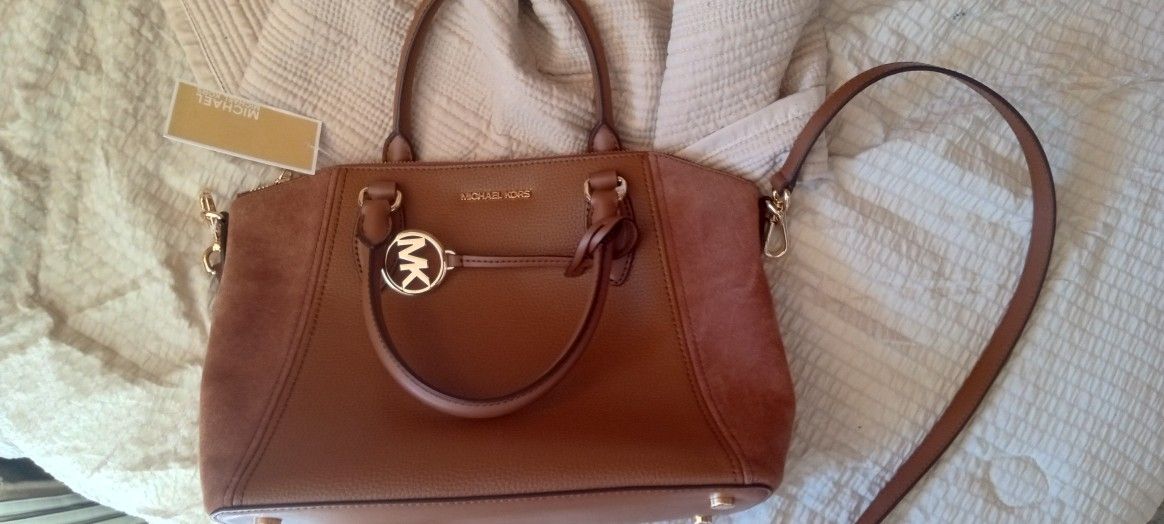 Michael Kors purse Sienna satchel leather