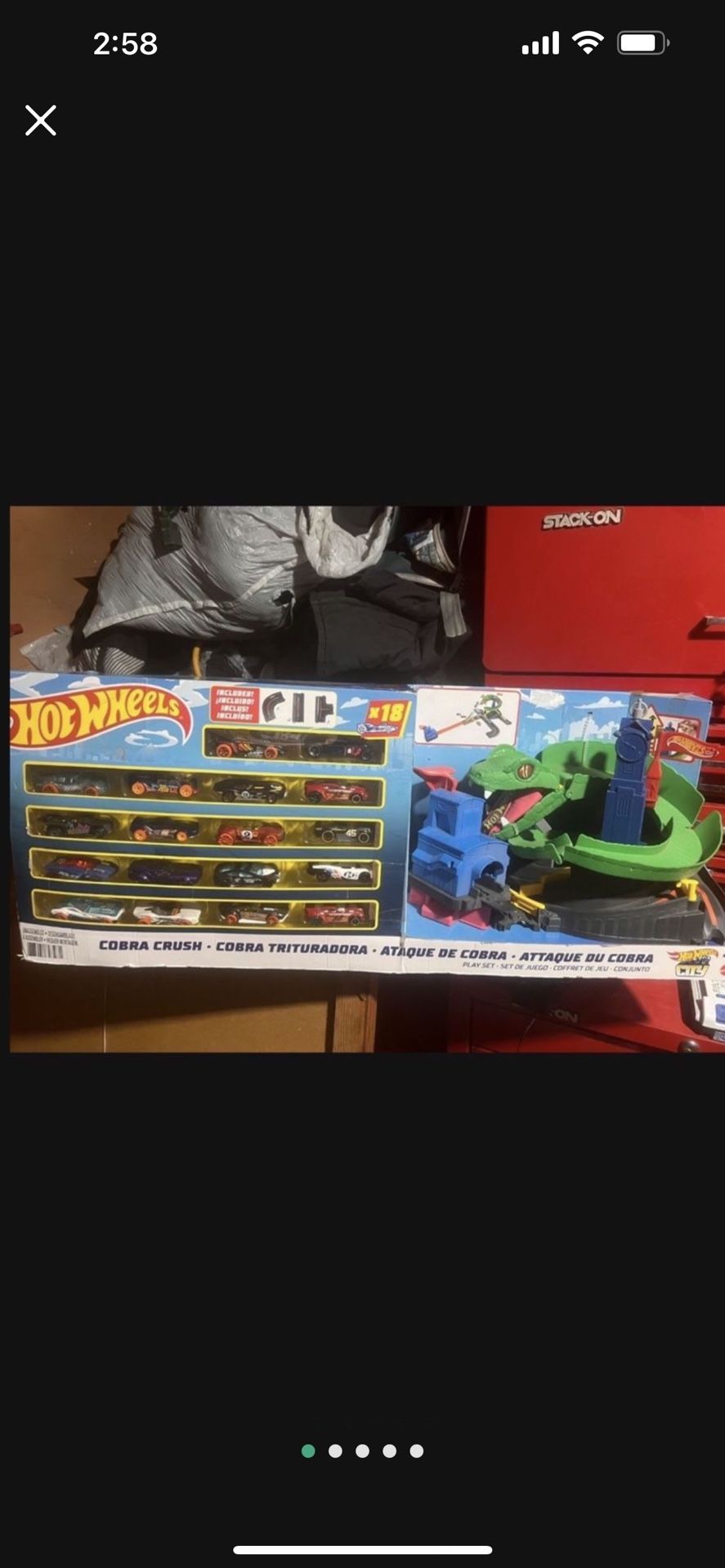 Hot Wheels Cobra Crush Cars Track Play Set New