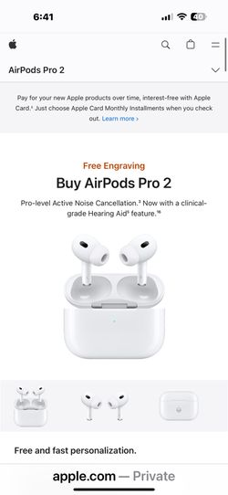 Apple AirPods generation two factory sealed