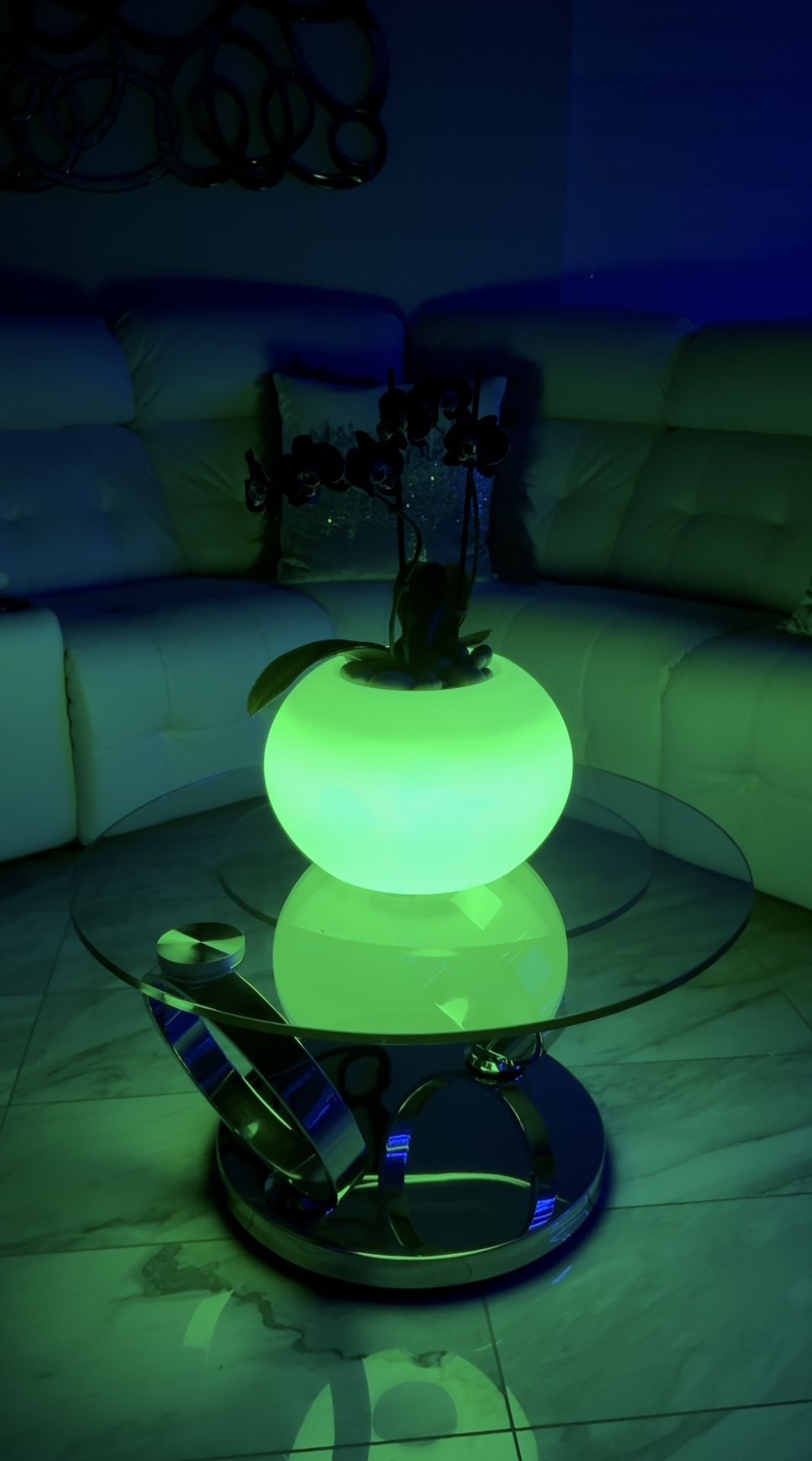 Led Circular Flower Pot (Small)