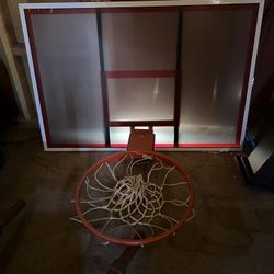 Back Board And Rim With Net