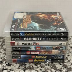 PlayStation 3 Game Bundle PS3 ( Lego, Madden, Call Of Duty And Hunting) TESTED