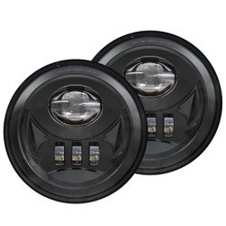 LED Fog Light Assembly For Tacoma 2005-2011/ Solara 2004-2006/ Sequoia 2008-2015/ Tundra 2007-2013- Pair, Black