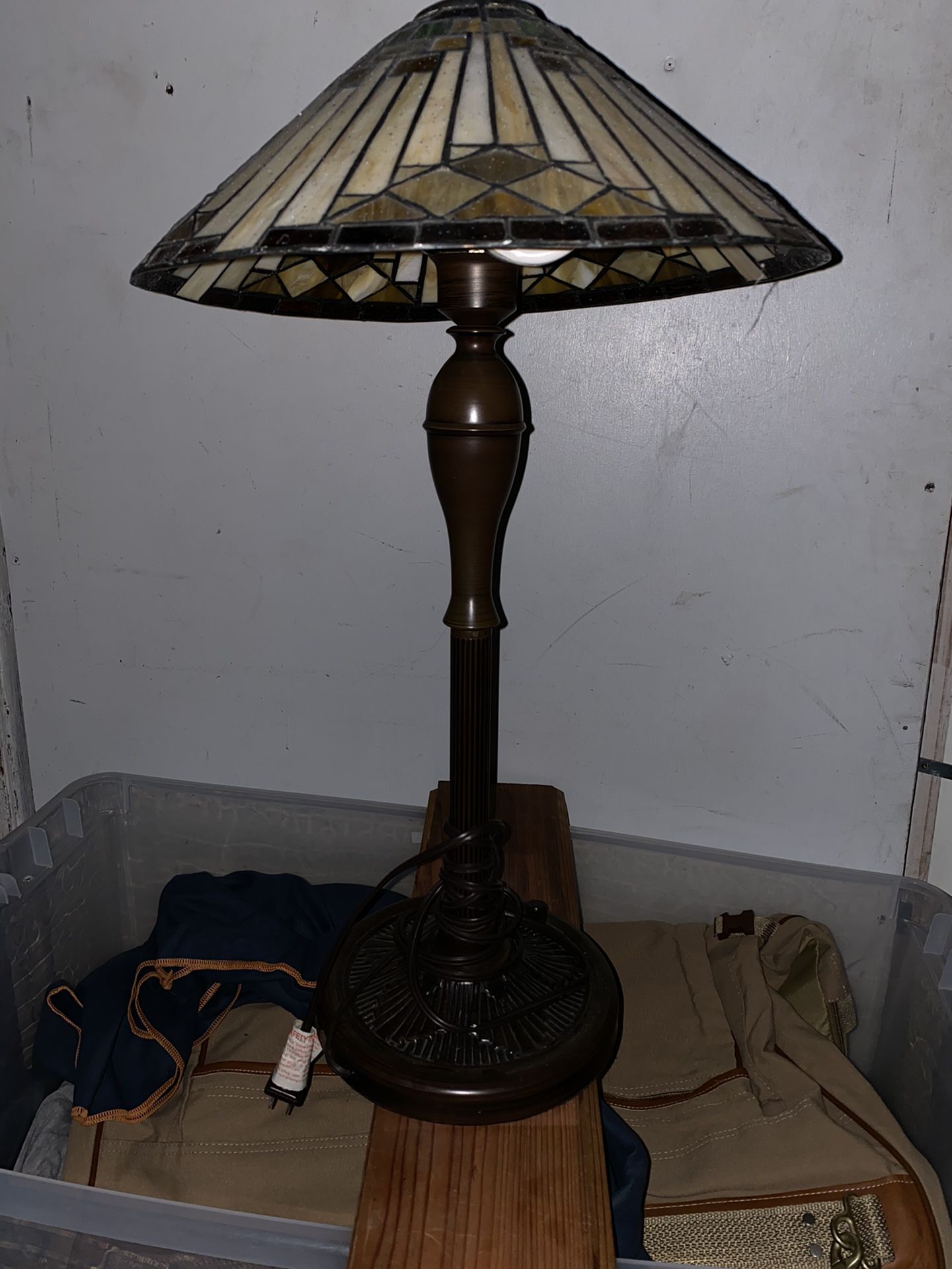 Antique lamp vintage glass