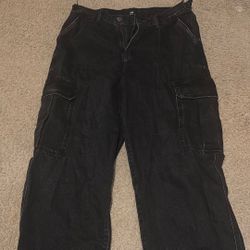H&M Black baggy fit jeans