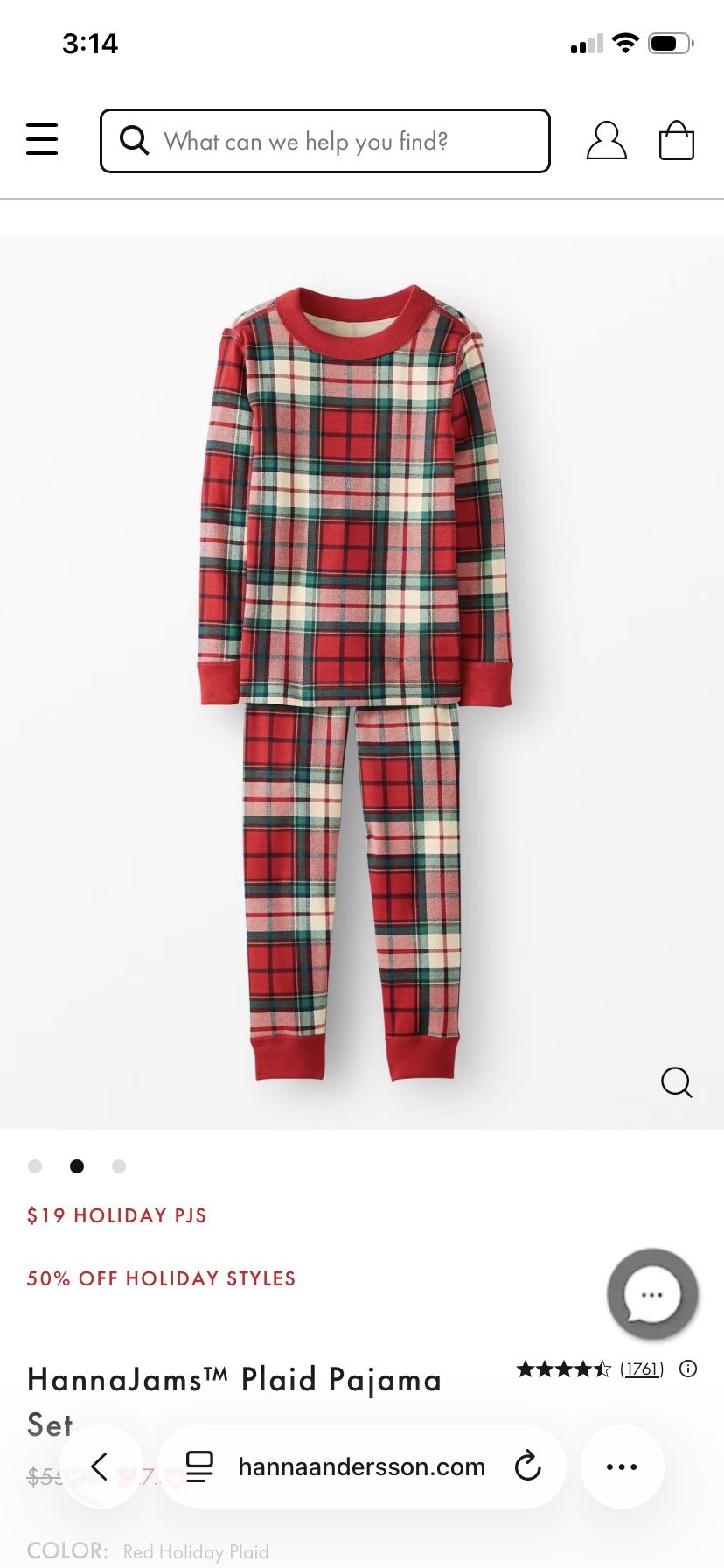 Plaid Pajama Set - Kids (size12)