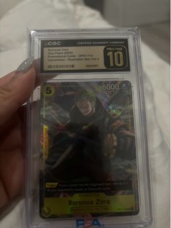 CGC 10 Roronoa Zoro OP07-113