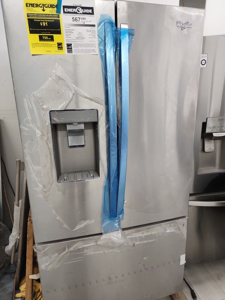 New Whirlpool Refrigerator French Door