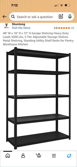 Shuntong 5-Tier Heavy Duty Garage Shelving