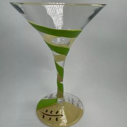 Vintage Lolita Martini Collection Appletini Drink Glass Martini Glass