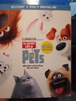 The secret Life of Pets blu ray+dvd+digital