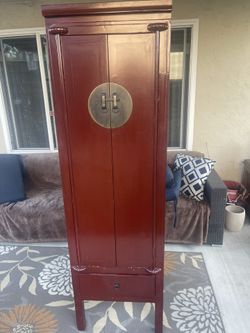 (Red) Wood Cabinet