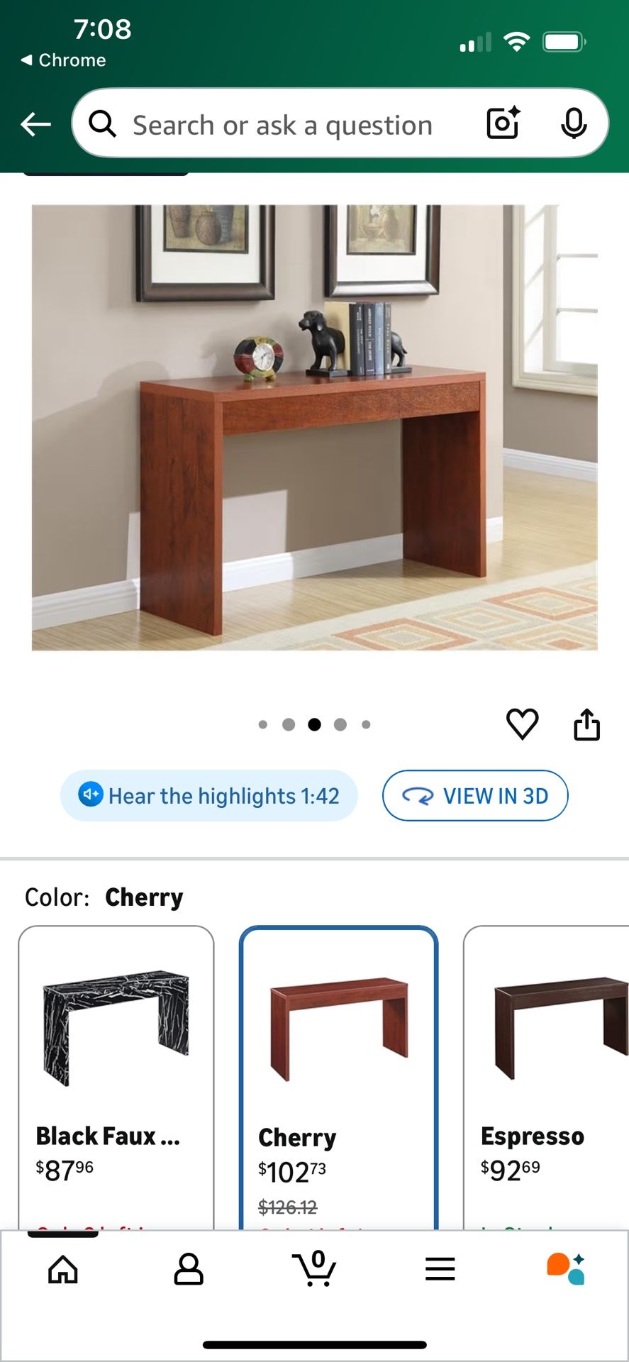 Mid-century modern teak desk / Entry way desk ( width 60” depth 20” height 29” )