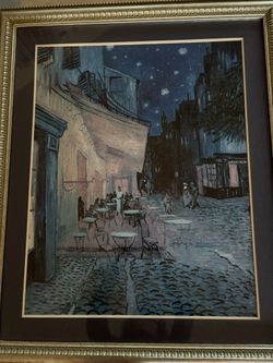 Cafe Terrace At Night, Vincent Van Gogh Giclee 