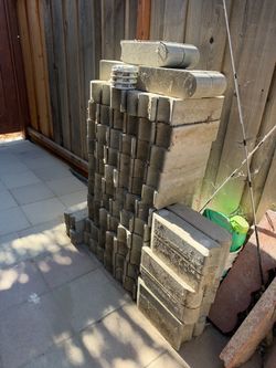 $2.5 each bullet 12.25 in x 4 x4 in gray concrete