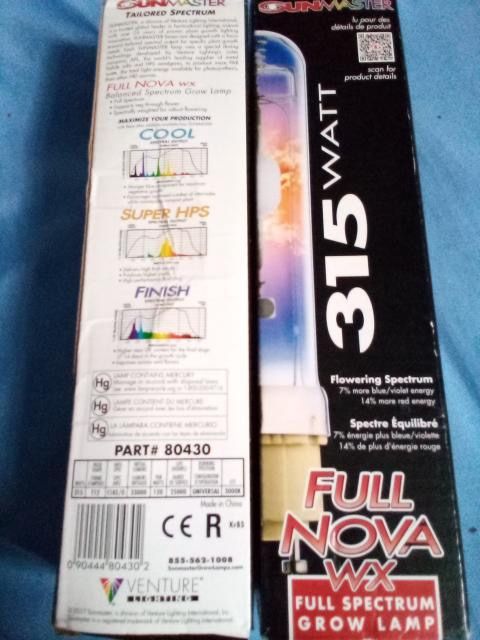 Sunmaster CMH Full Nova wx 315w: I have Nine More Of These