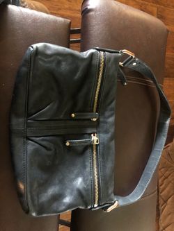 Banana republic black leather purse