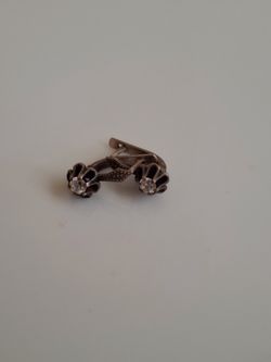 Sterling Silver & Lab-grown diamond Earrings
