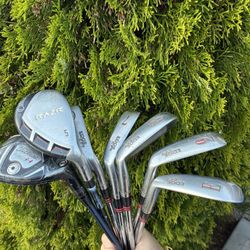 Hybrid And Iron Set Titleist Callaway Hogan Regular Flex