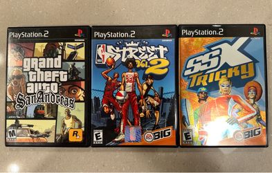 PS2 - GTA San Andreas / NBA Street Vol. 2 / SSX Tricky