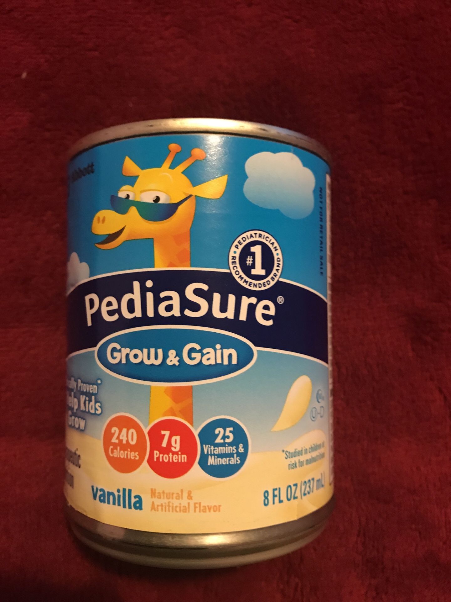 Pediasure 8 onz vanilla flavor only