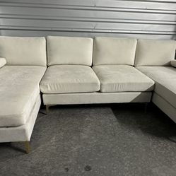 BEIGE U-SOFA MODULAR ((free delivery))🚙🚙🚙
