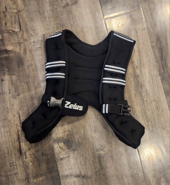 12 lb Weighted Workout Vest – Durable, Adjustable & Reflective