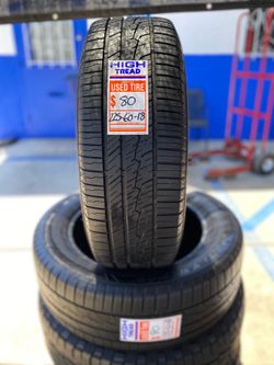2 used tires 225 60 18