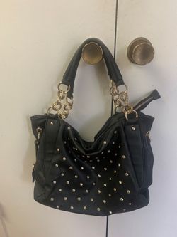 Black Leather Woman Shoulder Bag