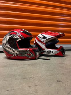 Vintage Scorpion EXO & HJC CL-X3 Motorcycle Helmet Lot – 2 Helmets