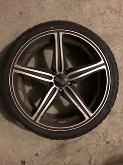 Tire with Rim 245/35/RZR19