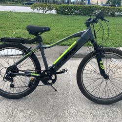 Grey Ebike E-bike Electric Bike 36v Hyper E-Ride Mountain Rear Rack Lithium