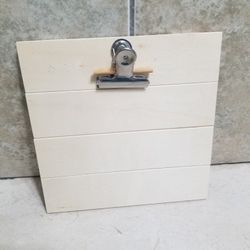 Wooden Clipboard Sign
