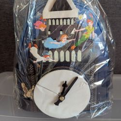 Loungefly Peter Pan Glow In The Dark Clock Mini Backpack