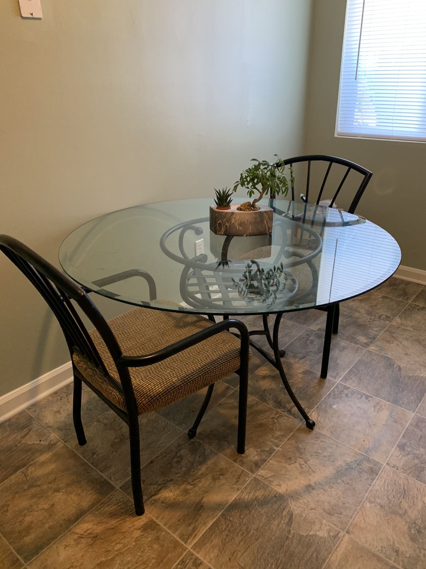Glass Top Kitchen Table For Sale
